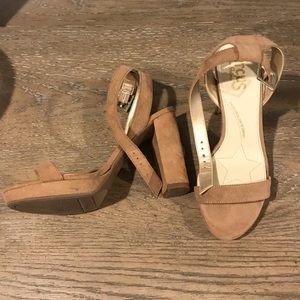 Sam Edelman Tan Faux Suede Pumps 6.5